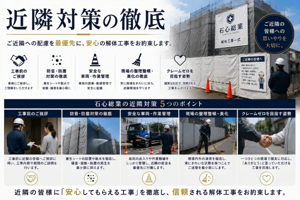 近隣対策の徹底